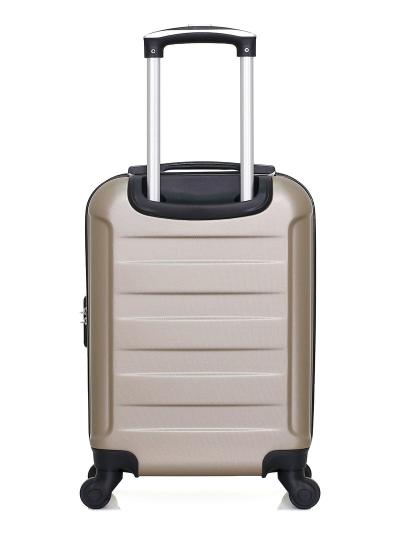 WAVE PARIS - Valise Petite Cabine ELBE-E Beige - Kiabi