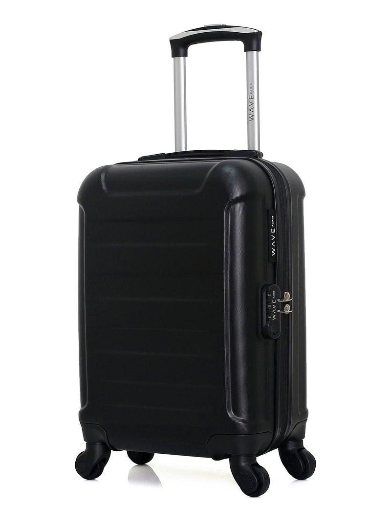WAVE PARIS - Valise Petite Cabine ELBE-E Noir - Kiabi