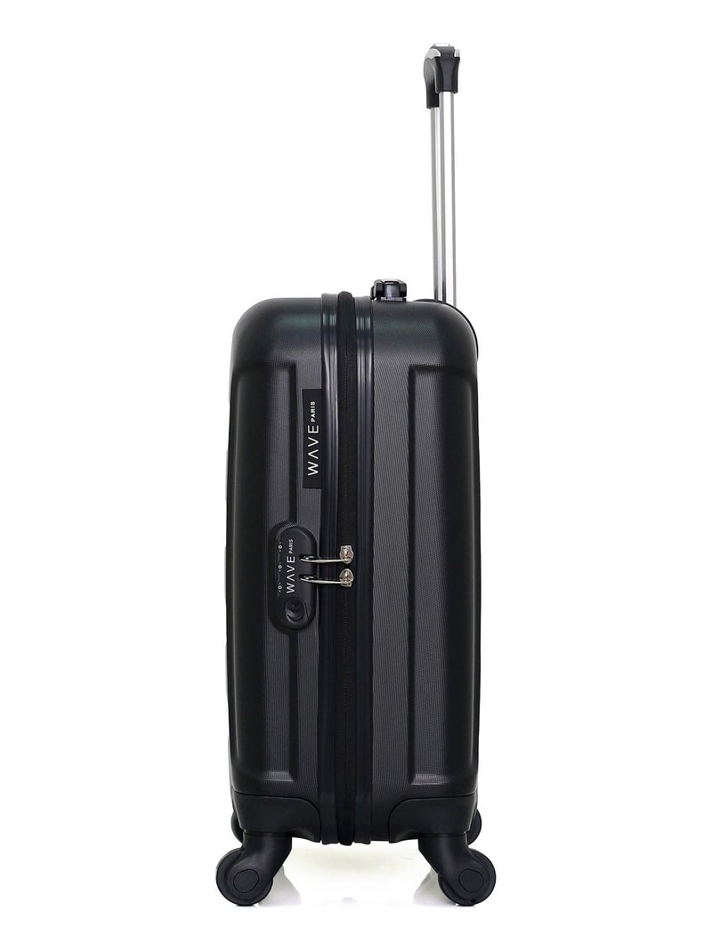 WAVE PARIS - Valise Petite Cabine ELBE-E Noir - Kiabi