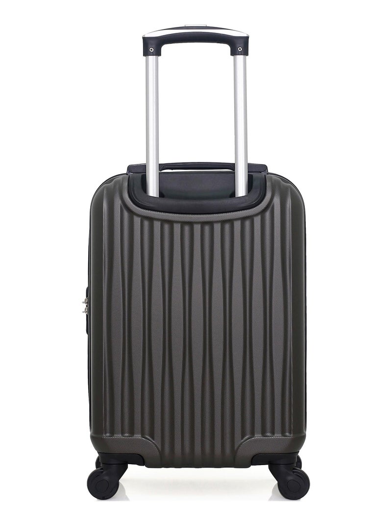 WAVE PARIS - Valise Petite Cabine VOLGA-E Gris foncé - Kiabi