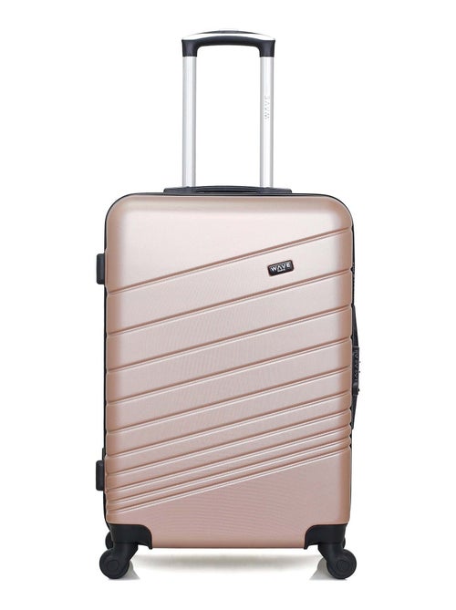WAVE PARIS - Valise Weekend ABS TIGRE 4 Roues 65 cm - Kiabi