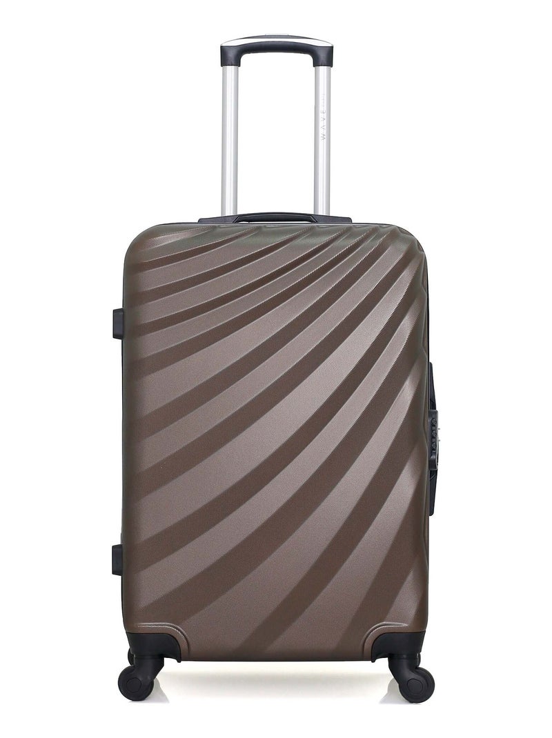 WAVE PARIS - Valise Weekend DANUBE 65 cm 4 Roues Gris - Kiabi