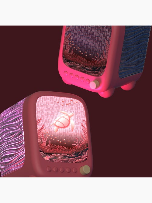 Wavy Light coral – Lampe d’ambiance effet océan - Kiabi
