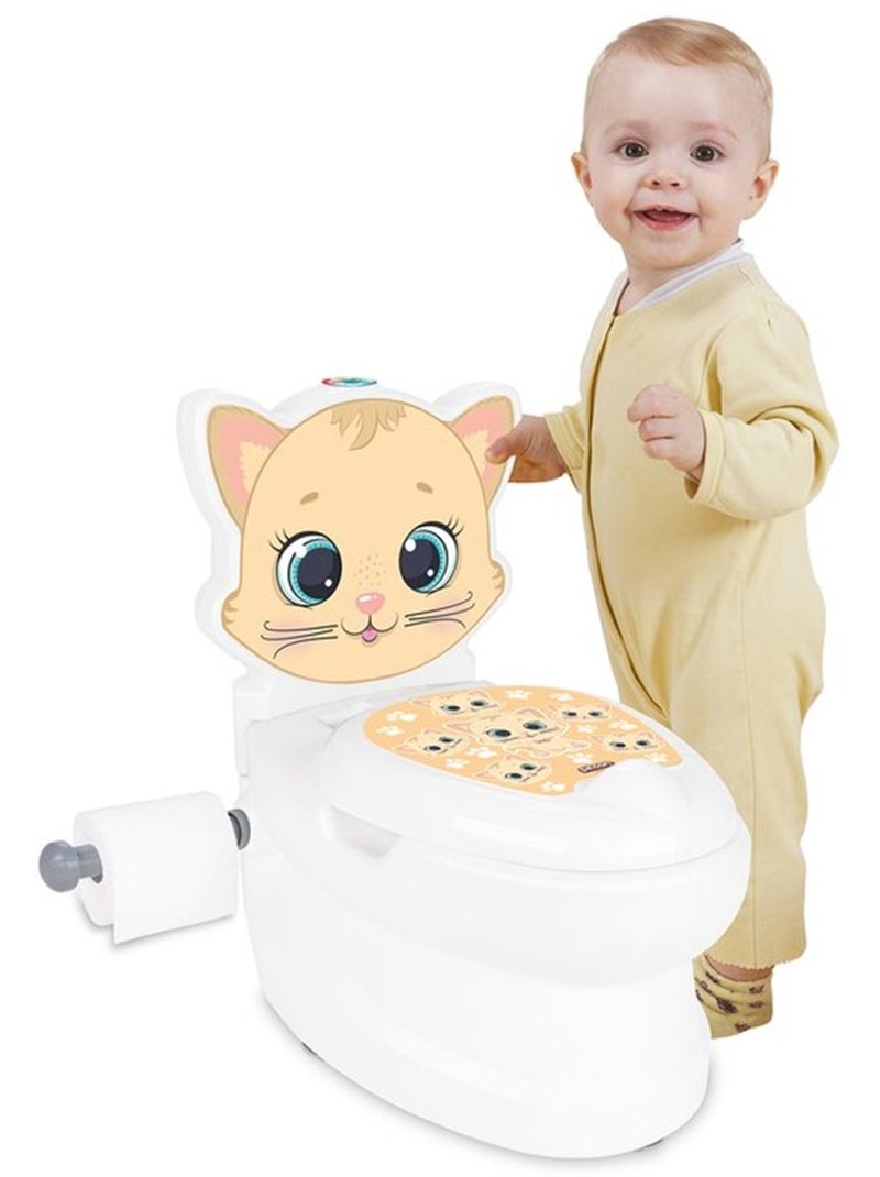 WC Potty éducatif chat Blanc - Kiabi