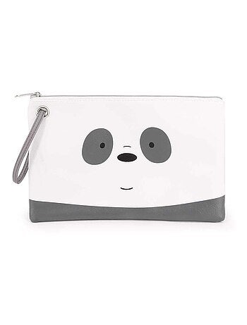 We Bare Bears Ours Pour Un et Un Pour T'Ours Panda Trousse de Toilette de Plage Sunny, Blanc