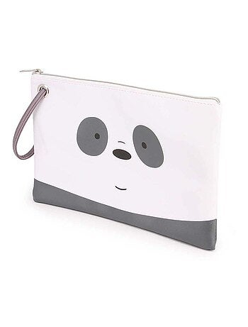 We Bare Bears Ours Pour Un et Un Pour T'Ours Panda Trousse de Toilette de Plage Sunny, Blanc