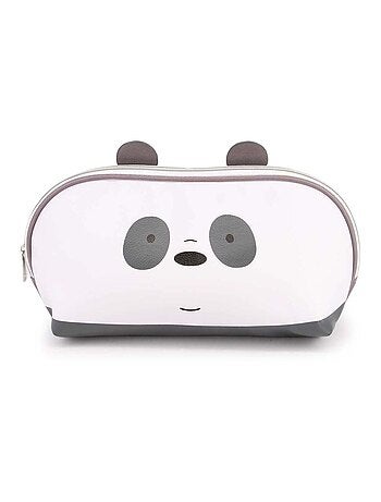 We Bare Bears Ours Pour Un et Un Pour T'Ours Panda Trousse de Toilette Jelly, Blanc