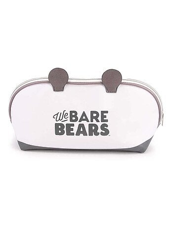 We Bare Bears Ours Pour Un et Un Pour T'Ours Panda Trousse de Toilette Jelly, Blanc