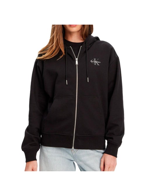 weat Zippé Femme Calvin Klein Jeans Monologo French - M - Kiabi weat Zippé Femme Calvin Klein Jeans Monologo French - M - Kiabi