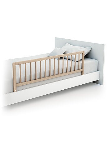 WEBABY - Barrière de lit enfant en bois SIDO - 117 x 34,5 x 31 cm