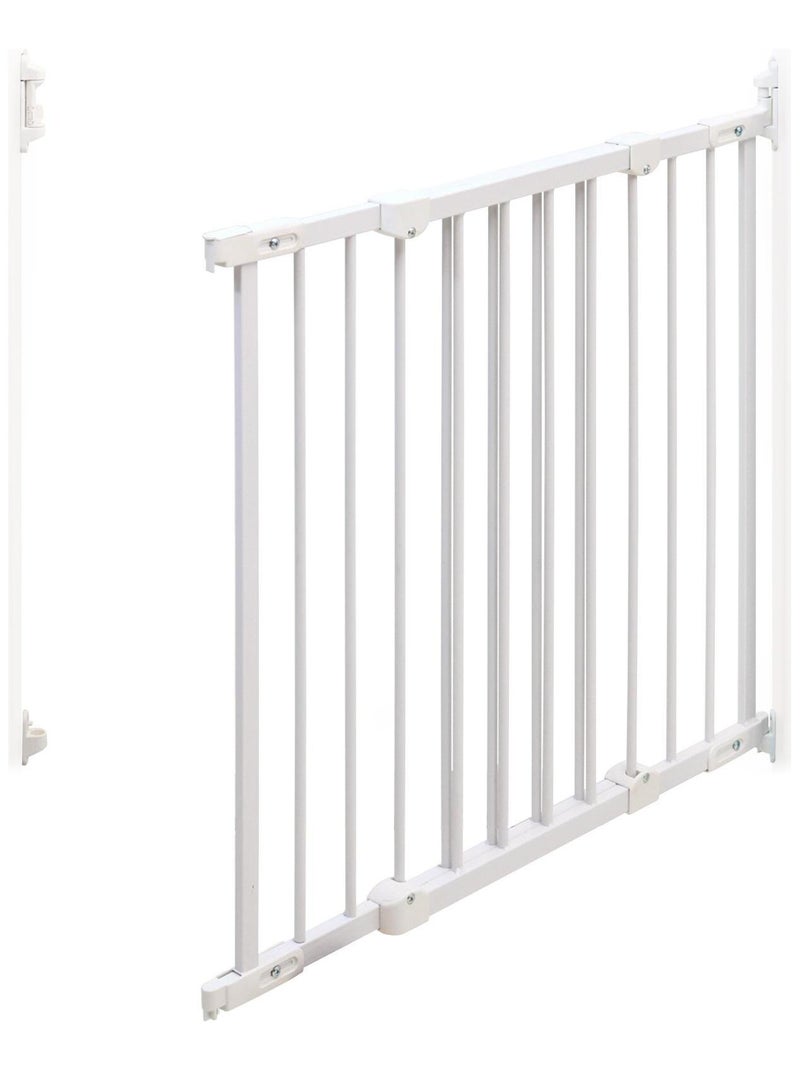 WEBABY - Barrière de sécurité bébé en acier Blanc 108 x 4 x 75 cm NONO Blanc - Kiabi