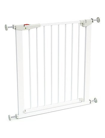 WEBABY - Barrière de sécurité bébé en acier Blanc MOBI