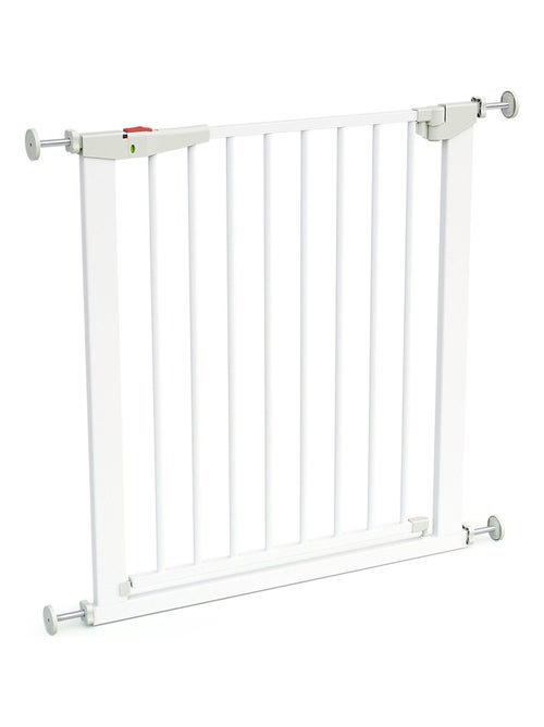 WEBABY - Barrière de sécurité bébé en acier Blanc MOBI - Kiabi