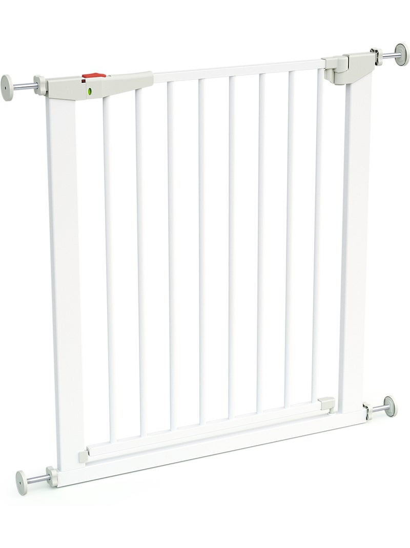 Webaby - barrière de sécurité bébé en acier blanc mobi + une extension Blanc - Kiabi
