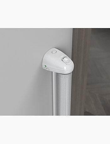 WEBABY - Barrière de sécurité bébé sur enrouleur KLIP - Blanc 130 cm - dès 24 mois