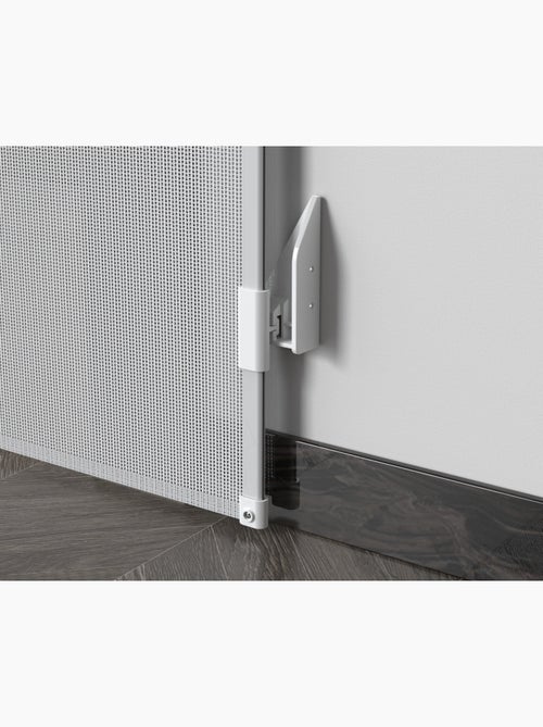 WEBABY - Barrière de sécurité bébé sur enrouleur KLIP - Blanc 130 cm - dès 24 mois - Kiabi