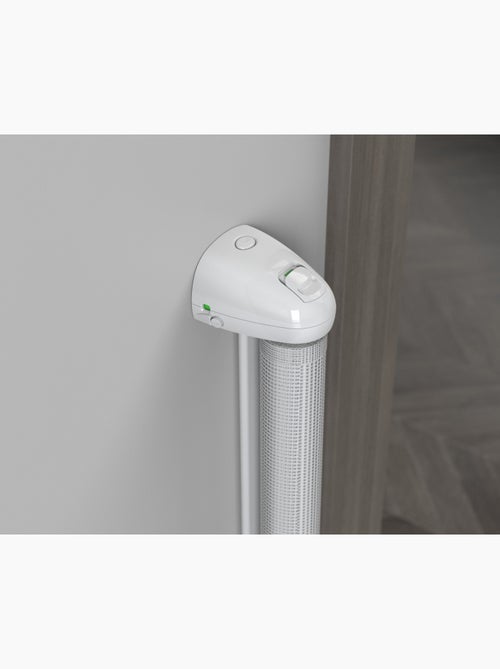 WEBABY - Barrière de sécurité bébé sur enrouleur KLIP - Blanc 130 cm - dès 24 mois - Kiabi