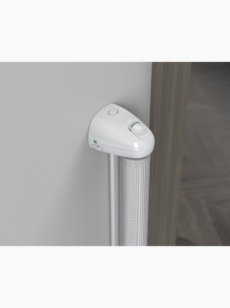 WEBABY - Barrière de sécurité bébé sur enrouleur KLIP - Blanc 130 cm - dès 24 mois Blanc - Kiabi