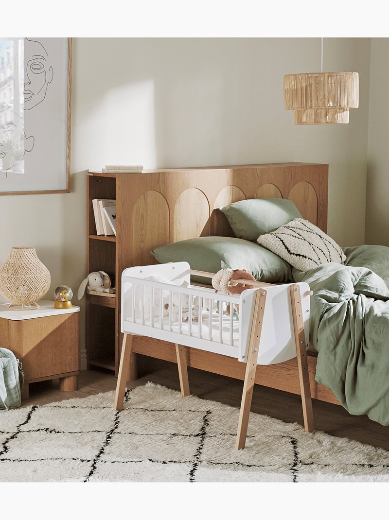 Webaby - berceau cododo en bois pirate blanc et hêtre verni 40 x 80 cm Blanc Marron - Kiabi