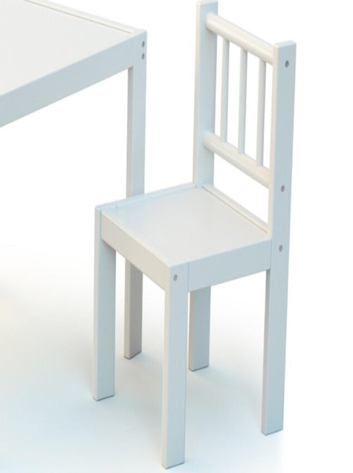 WEBABY - Chaise enfant en bois Blanc - Kiabi WEBABY - Chaise enfant en bois Blanc - Kiabi