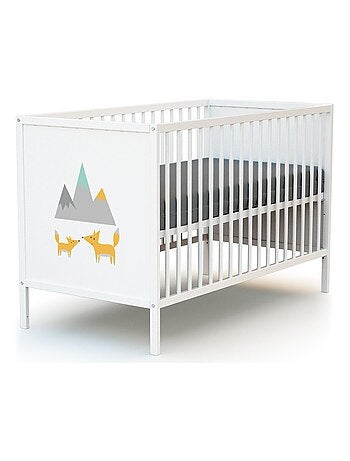 Webaby - chambre bébé lit et commode à langer en bois alba