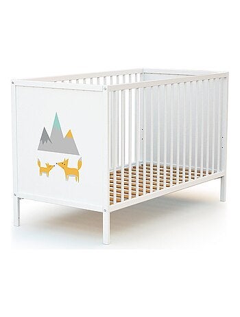 Webaby - chambre bébé lit et commode à langer en bois alba
