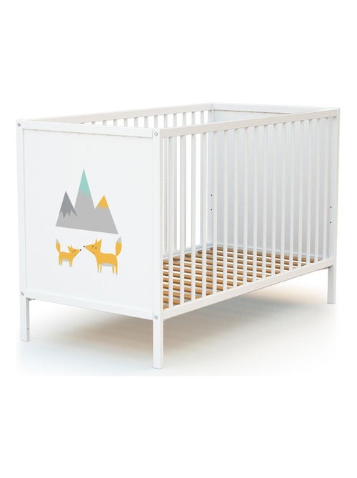 WEBABY - Chambre bébé lit et commode à langer en bois ALBA - Kiabi