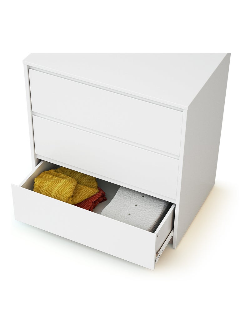 WEBABY - Commode 3 tiroirs Blanc - Kiabi