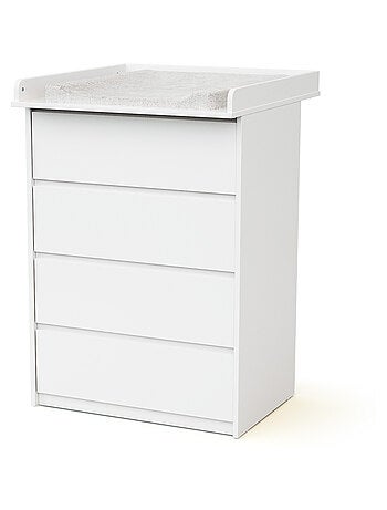 WEBABY - Commode 4 tiroirs avec plan a langer 70 cm