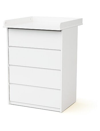 WEBABY - Commode 4 tiroirs avec plan a langer 70 cm