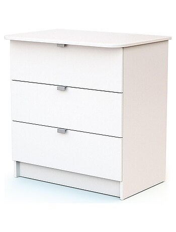 WEBABY - Commode à langer 3 tiroirs en bois ALBA