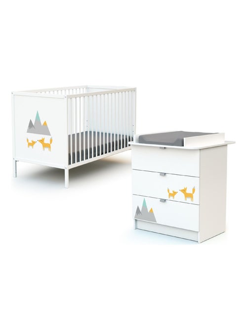 WEBABY - Commode à langer 3 tiroirs en bois ALBA - Kiabi