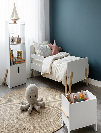 WEBABY - Étagère enfant PIRATE en bois - Blanc