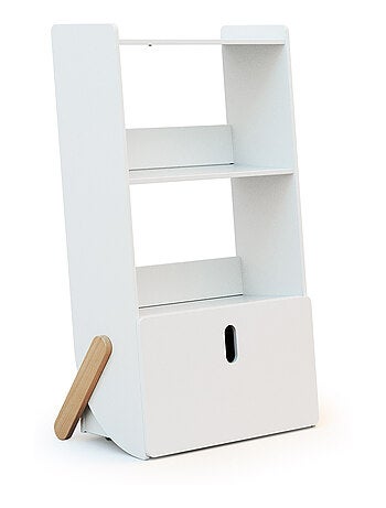 WEBABY - Étagère enfant PIRATE en bois - Blanc