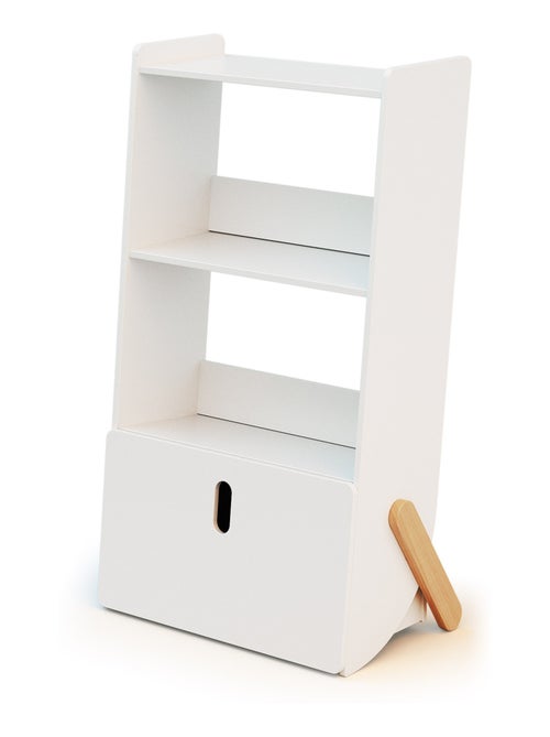 WEBABY - Étagère enfant PIRATE en bois - Blanc - Kiabi