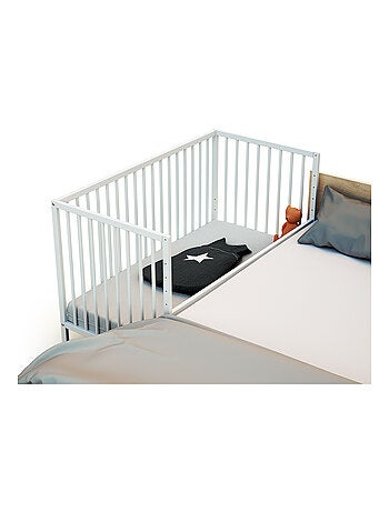 WEBABY - Lit bébé cododo en bois avec roulettes 60 x 120 LIO