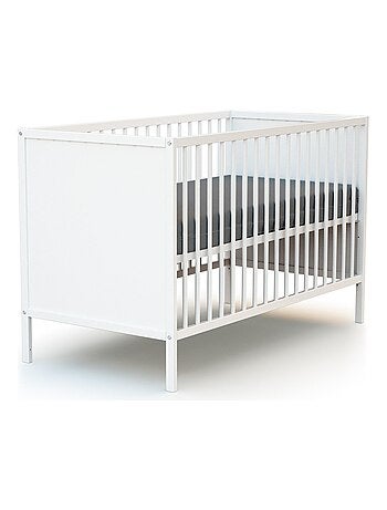 WEBABY - Lit bébé en bois 60 x 120 cm ALBA