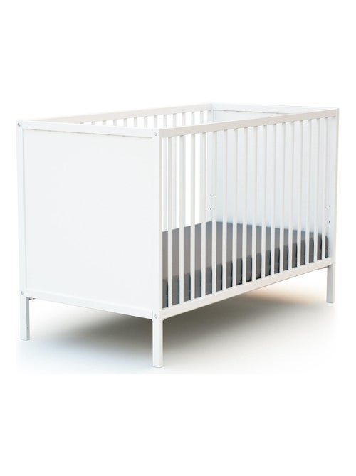 WEBABY - Lit bébé en bois 60 x 120 cm ALBA - Kiabi