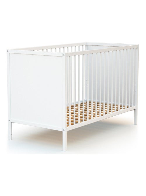 WEBABY - Lit bébé en bois 60 x 120 cm ALBA - Kiabi