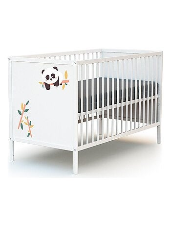 WEBABY - Lit bébé en bois 60 x 120 cm ALBA