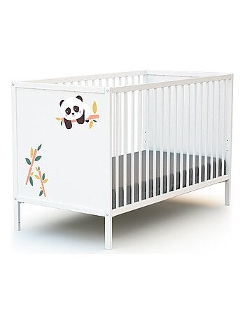WEBABY - Lit bébé en bois 60 x 120 cm ALBA