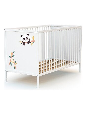 WEBABY - Lit bébé en bois 60 x 120 cm ALBA