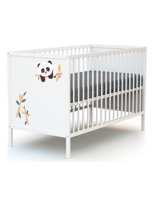 WEBABY - Lit bébé en bois 60 x 120 cm ALBA - Kiabi