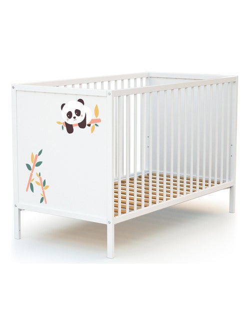 WEBABY - Lit bébé en bois 60 x 120 cm ALBA - Kiabi