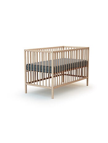 WEBABY - Lit bébé en bois 60x120 ONE