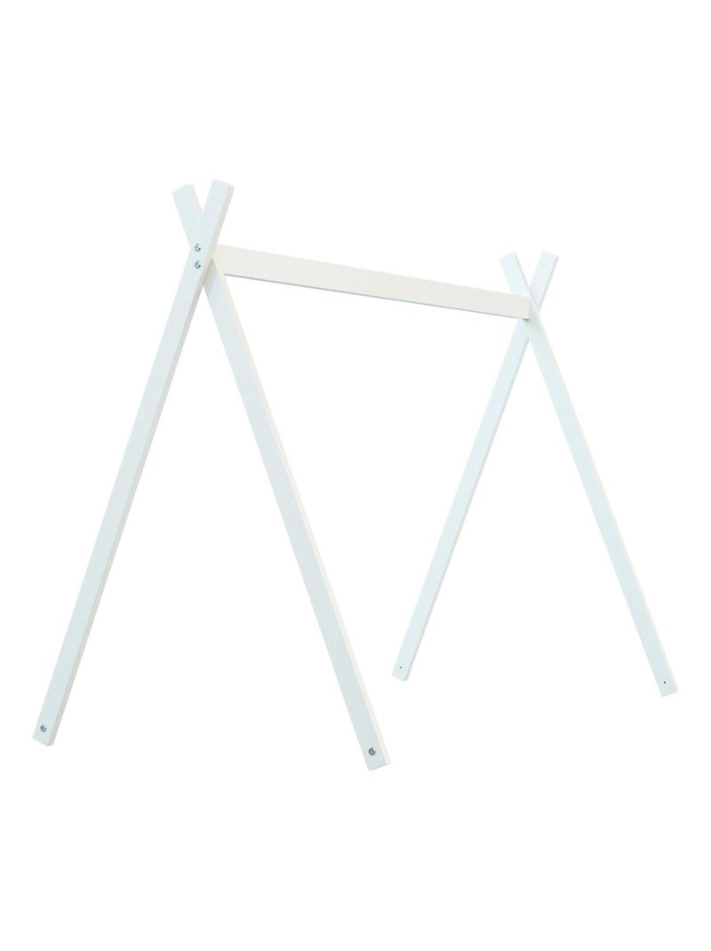 Webaby - lit bébé en bois 70 x 140 cm avec tipi Blanc - Kiabi