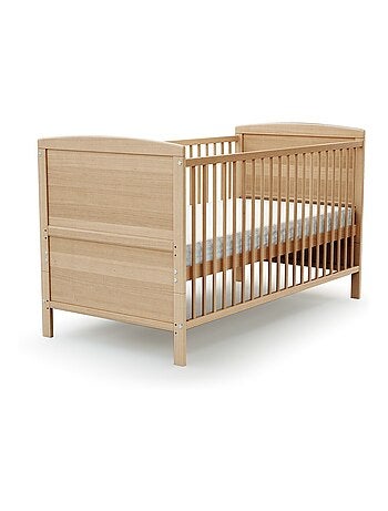WEBABY - Lit bébé évolutif en bois avec matelas LUNA