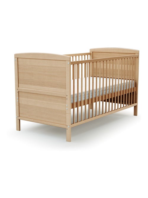 WEBABY - Lit bébé évolutif en bois avec matelas LUNA - Kiabi