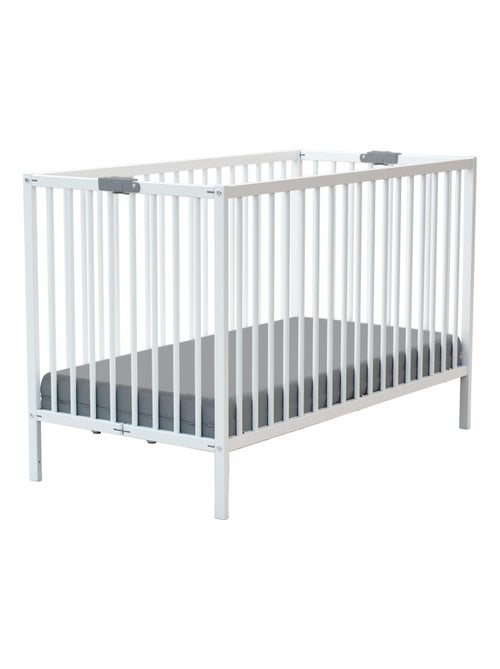 WEBABY - Lit bébé pliant en bois 60 x 120 cm FLEX - Kiabi WEBABY - Lit bébé pliant en bois 60 x 120 cm FLEX - Kiabi