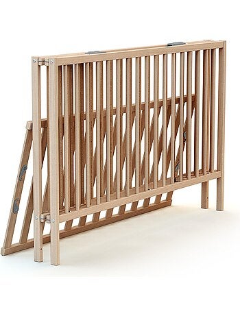 WEBABY - Lit bébé pliant en bois 60 x 120 cm FLEX